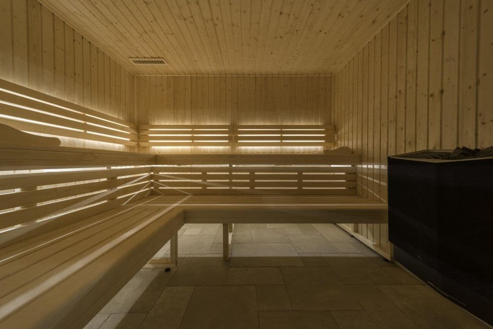 Timber sauna at Courchevel 13