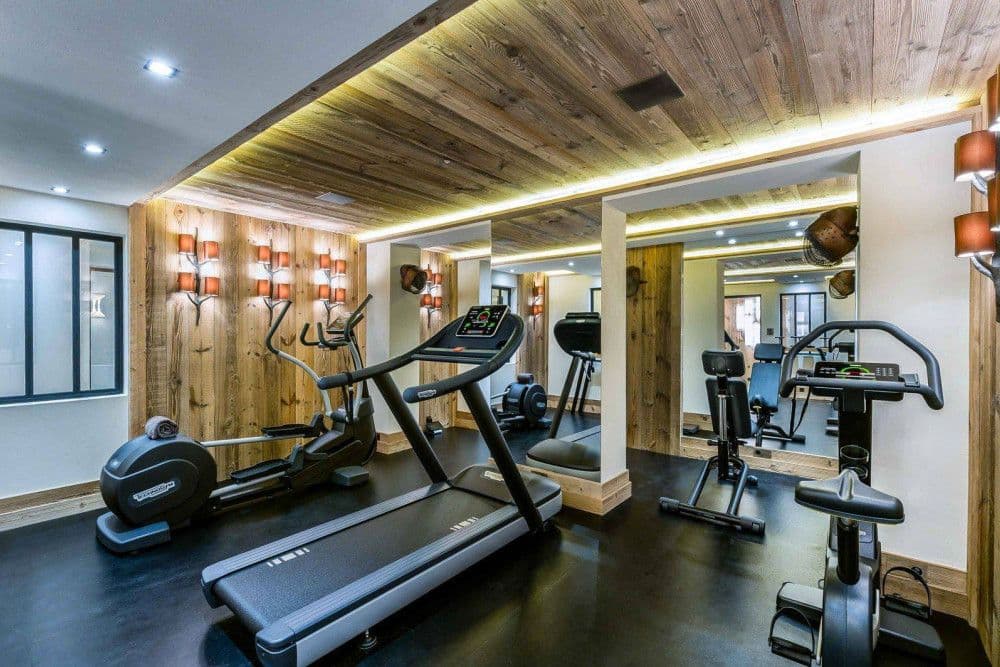 Gym with cardio equipment at Courchevel 17