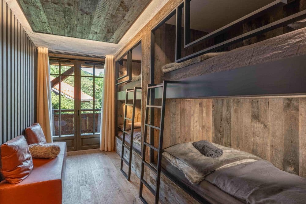 Children's bunk room at Megeve Centre 7