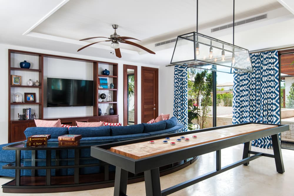 Hawksbill game room with shuffleboard and ocean views, Providenciales, Turks and Caicos Islands