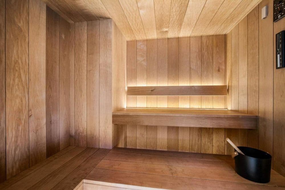 Timber sauna at Saint Martin de Belleville 12
