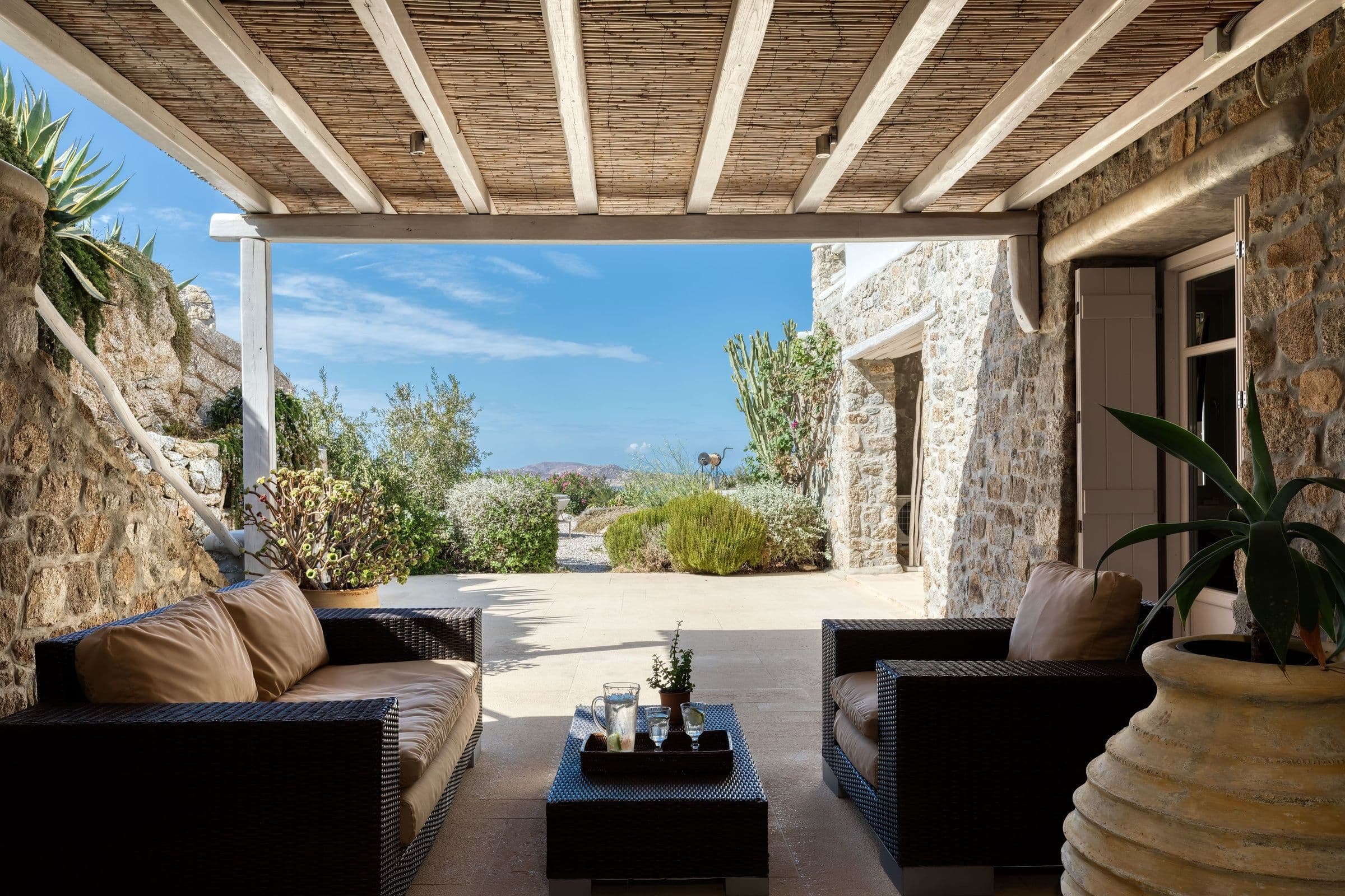 Villa Infinite Breeze private fitness gym with equipment, Mykonos, Cyclades Islands, Greece