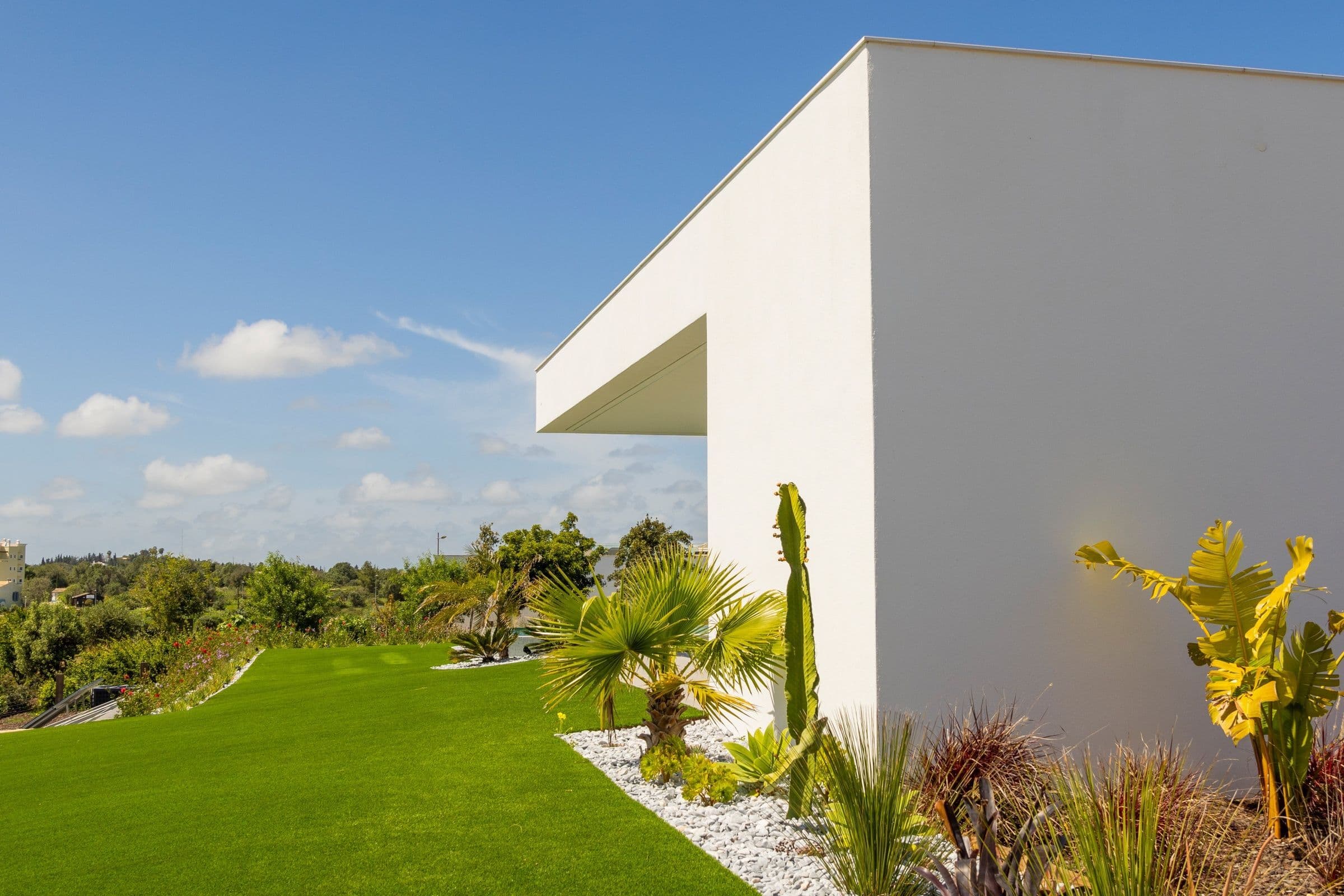 Casa Monroe covered terrace lounge with ocean views, Algarve, Portugal