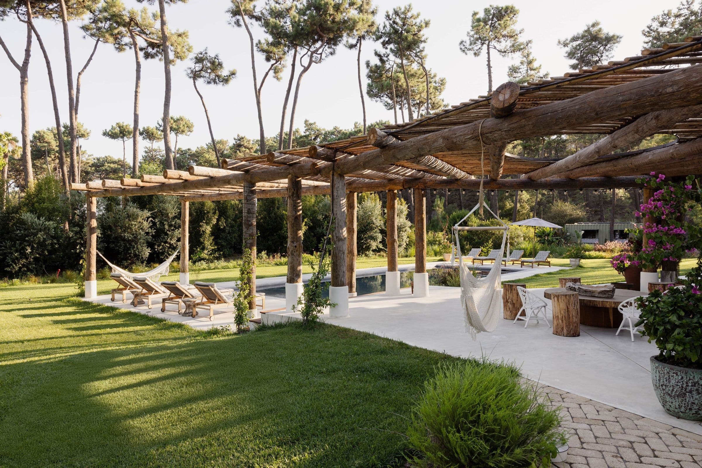 Villa Caparica outdoor lounge terrace, Costa da Caparica, Portugal
